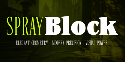 SprayBlock Font Poster 1