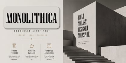 Monolithica Font Poster 4