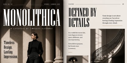 Monolithica Font Poster 3