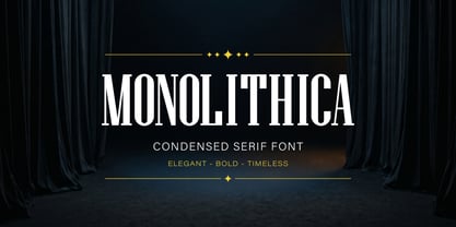 Monolithica Font Poster 1