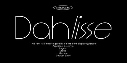 Dahlisse Font Poster 1