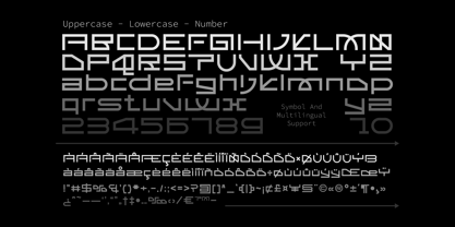 Fuutech Font Poster 5