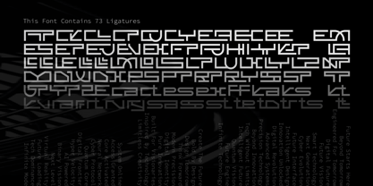 Fuutech Font Poster 3