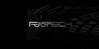 Fuutech Font Poster 1