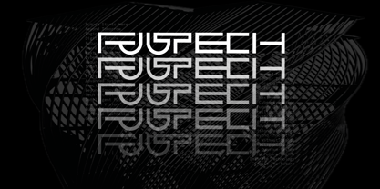 Fuutech Font Poster 2