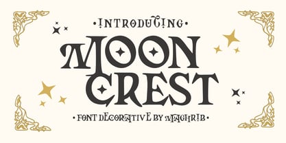 Mooncrest Font Poster 1