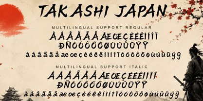 Takashi Japan Font Poster 9
