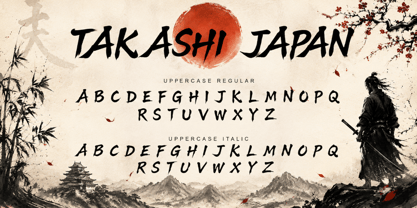 Takashi Japan Font Poster 6