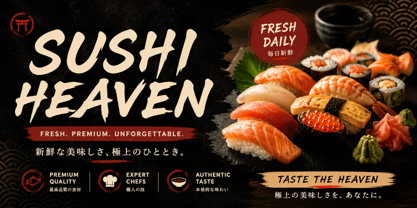 Takashi Japan Font Poster 3