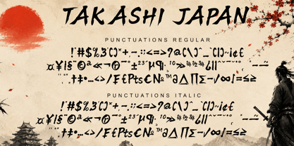Takashi Japan Font Poster 8
