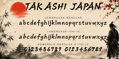 Takashi Japan Font Poster 7