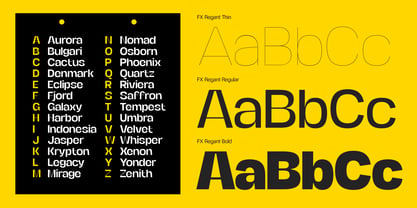 FX Regant Font Poster 5