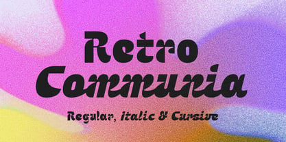 Retro Communia Font Poster 1