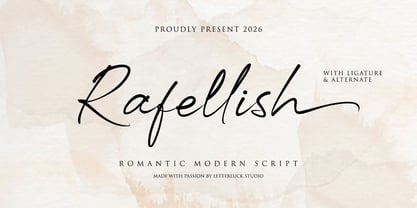Rafellish Font Poster 1