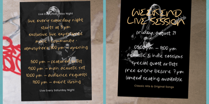 Roasted Cafe Font Poster 8