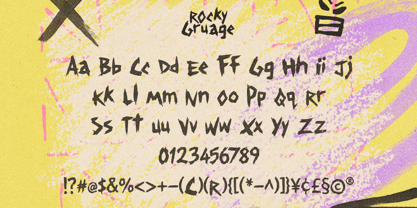 Rocky Gruage Font Poster 8