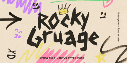 Rocky Gruage Font Poster 1