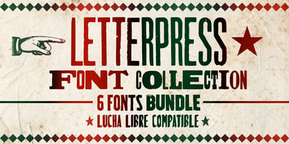 Letterpress Collection Font Poster 1