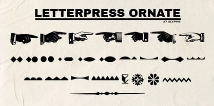 Letterpress Collection Font Poster 5