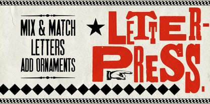 Letterpress Collection Font Poster 4