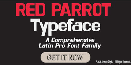 Red Parrot Font Poster 7