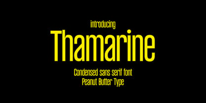 Thamarine Font Poster 1