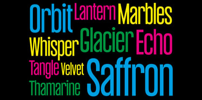 Thamarine Font Poster 2