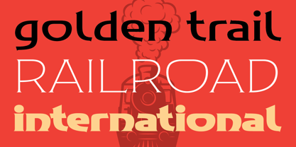 Black Train Font Poster 3