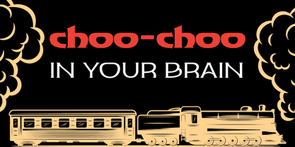 Black Train Font Poster 4