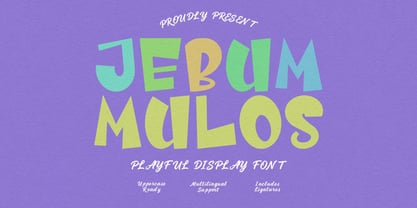 Jebum Mulos Font Poster 1