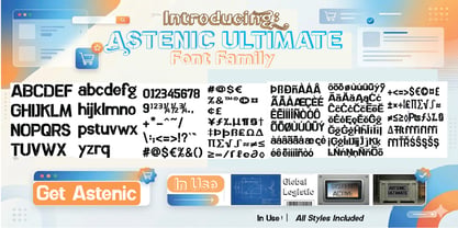 Astenic Stencil Ultimate Font Poster 4