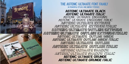 Astenic Stencil Ultimate Font Poster 10