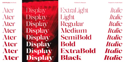 Ater Display Font Poster 3