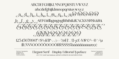 Midnight Cafe Society Font Poster 8