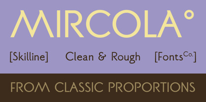 SFC Mircola Font Poster 2