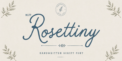 MLTP Rosettiny Font Poster 1