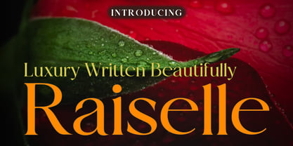 Raiselle Font Poster 1