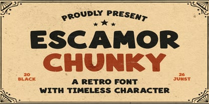 Escamor Font Poster 1