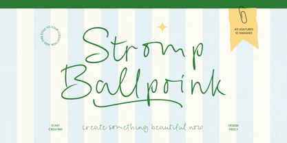 Stromp Ballpoink Font Poster 1
