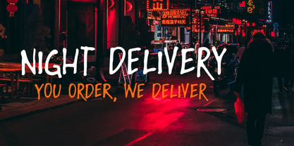 Night Delivery Pro Font Poster 1
