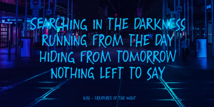 Night Delivery Pro Font Poster 4