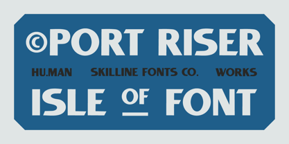 SFC Port Riser Font Poster 1