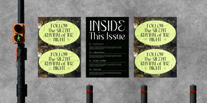 Rhythm The Night Font Poster 4