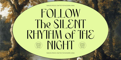 Rhythm The Night Font Poster 1