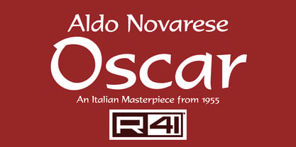 R41 Oscar Font Poster 4