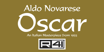 R41 Oscar Font Poster 1