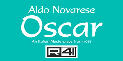 R41 Oscar Font Poster 5