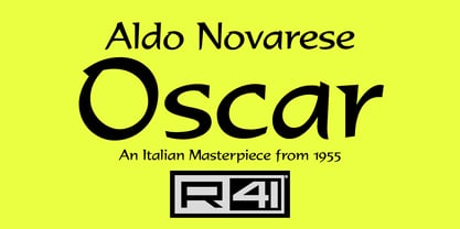 R41 Oscar Font Poster 3