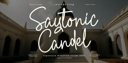 Saytonic Candel Font Poster 1