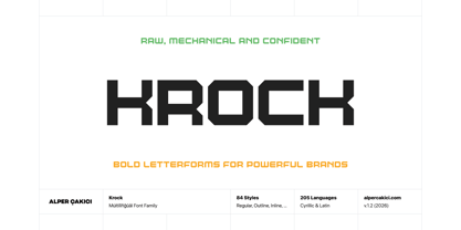 Krock Font Poster 1